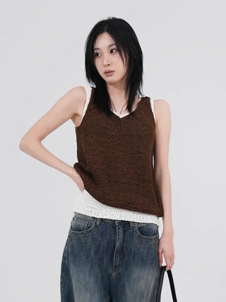 Tar Layered Rock Sleeveless