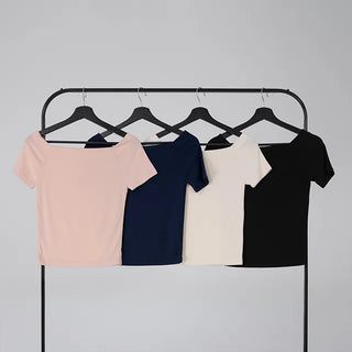 Sonar Semi-Square Neck Short Sleeve Tee