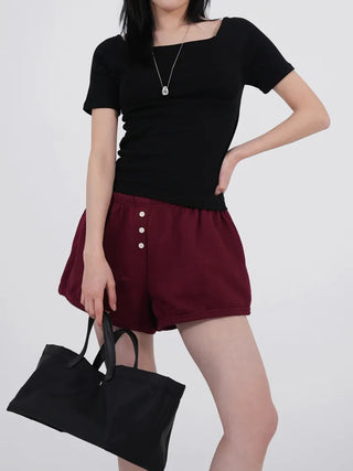 Sonar Semi-Square Neck Short Sleeve Tee