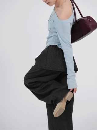 Lane Bloom Ribbon Off-shoulder T-shirt