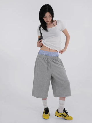 Lemo Square Neck Basic Short Sleeve T-shirt