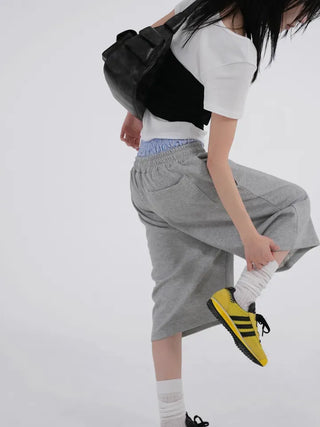 Lemo Square Neck Basic Short Sleeve T-shirt