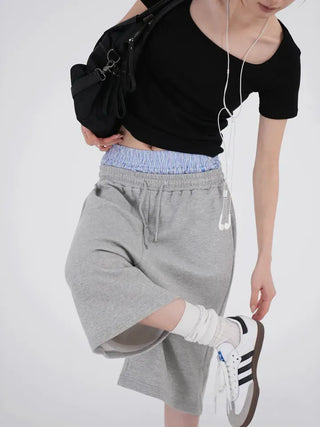 Lemo Square Neck Basic Short Sleeve T-shirt