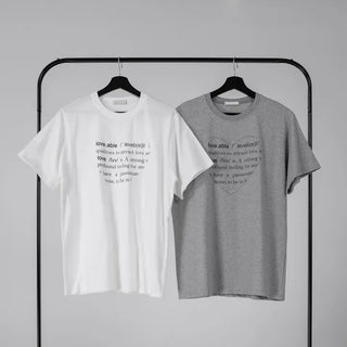 Elia Heart Patch Lettering Short Sleeve T-shirt
