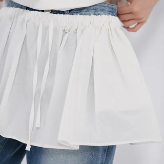 Rope mini layered skirt