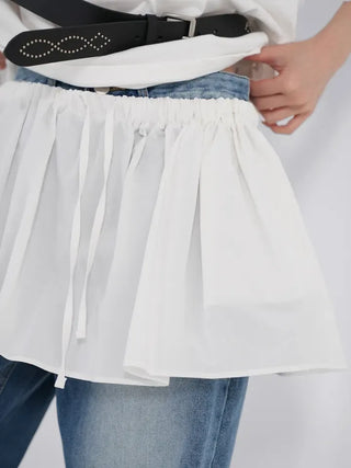 Rope mini layered skirt
