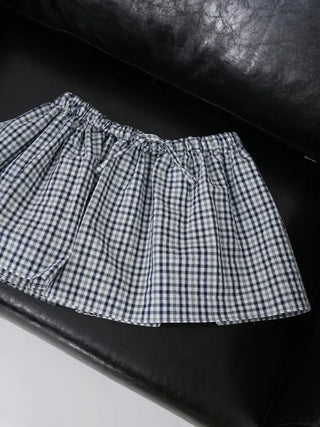 Rope mini layered skirt