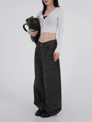N.IA Necessary Crop Snap Cardigan