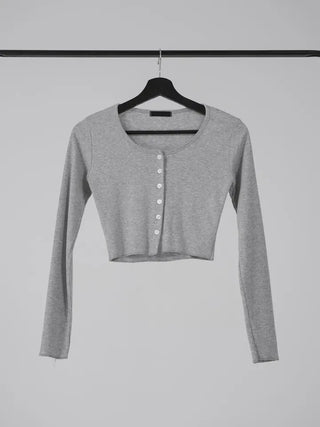 N.IA Necessary Crop Snap Cardigan