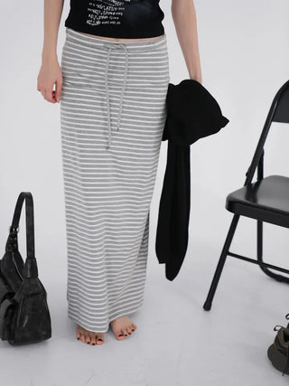 AV Stripe Maxi Pencil Skirt