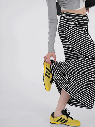 AV Stripe Maxi Pencil Skirt