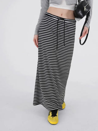 AV Stripe Maxi Pencil Skirt
