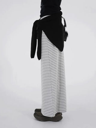 AV Stripe Maxi Pencil Skirt
