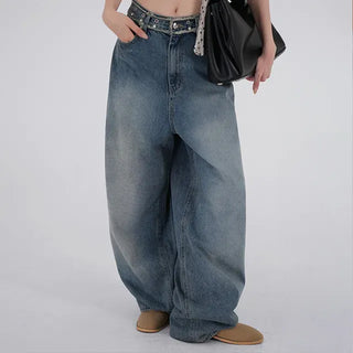 Lucen Diamond Long Wide Denim Pants