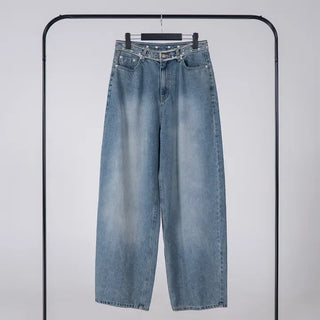 Lucen Diamond Long Wide Denim Pants