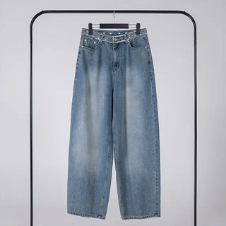 Lucen Diamond Long Wide Denim Pants