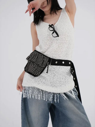 Wenlis Fringe Mini Dress