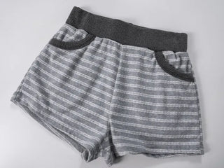 Nerel color-block striped knit shorts