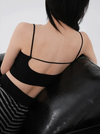 Kashiren Backless Crop Sleeveless