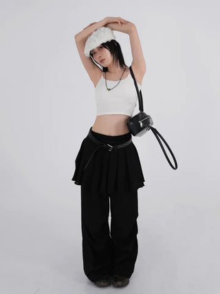 Kashiren Backless Crop Sleeveless