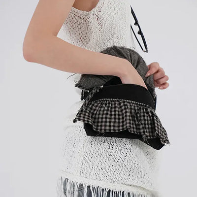 Use Check Tiered Belt Bag