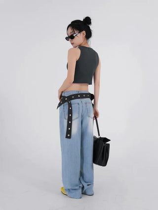Use Check Tiered Belt Bag