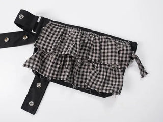 Use Check Tiered Belt Bag