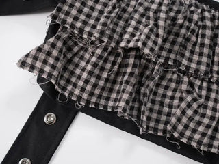 Use Check Tiered Belt Bag