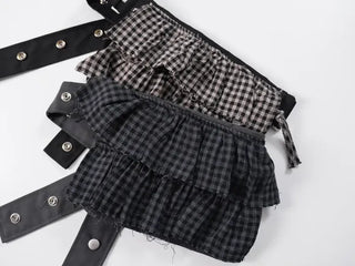 Use Check Tiered Belt Bag