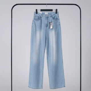BL Semi-Wide Long Denim Pants
