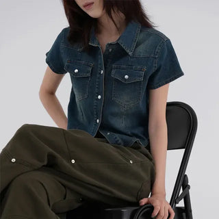 Araminta Washed Denim Shirt