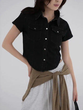 Araminta Washed Denim Shirt