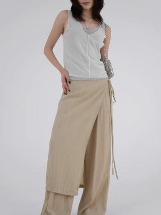 Rube Wrap Skirt Layered Pants