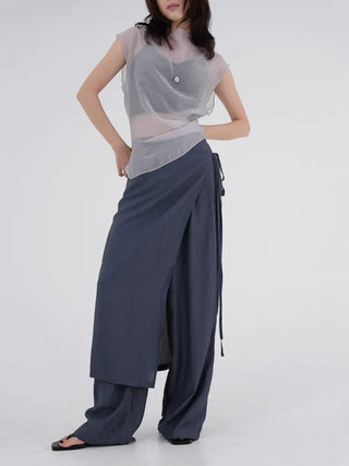 Rube Wrap Skirt Layered Pants