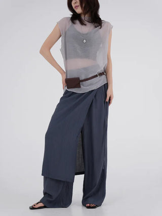 Rube Wrap Skirt Layered Pants