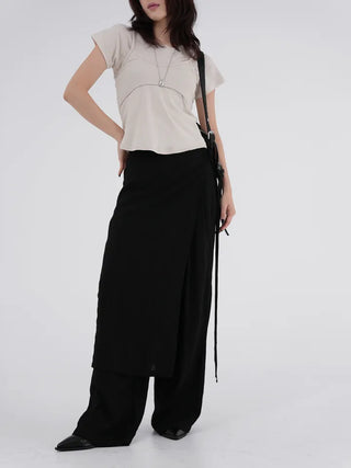 Rube Wrap Skirt Layered Pants