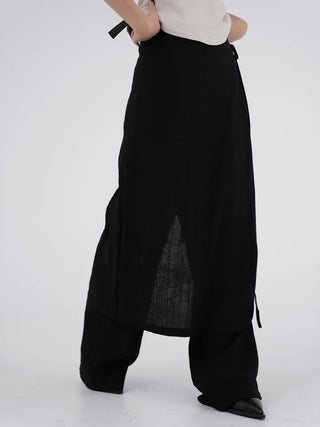 Rube Wrap Skirt Layered Pants