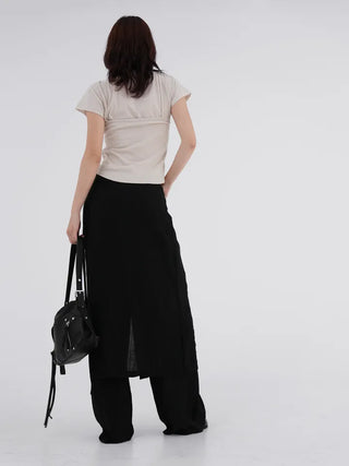 Rube Wrap Skirt Layered Pants