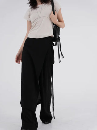 Rube Wrap Skirt Layered Pants