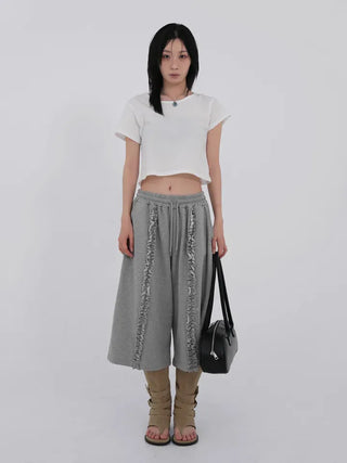 Kaeria Center Frill Bermuda Pants