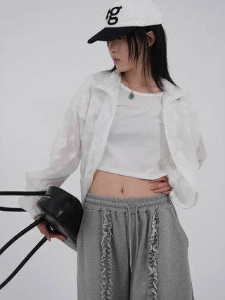 Kaeria Center Frill Bermuda Pants