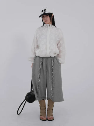 Kaeria Center Frill Bermuda Pants