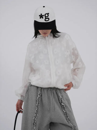 Kaeria Center Frill Bermuda Pants