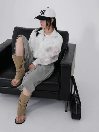 Kaeria Center Frill Bermuda Pants