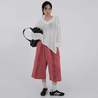 Kaeria Center Frill Bermuda Pants