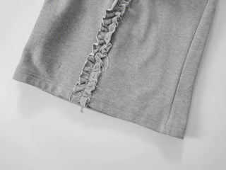 Kaeria Center Frill Bermuda Pants