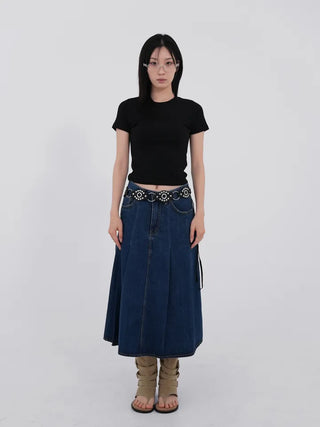 Obelisk Bohemian Ring Leather Belt