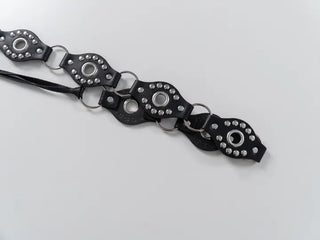 Obelisk Bohemian Ring Leather Belt