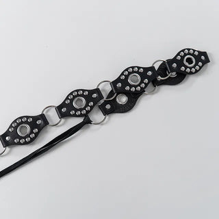 Obelisk Bohemian Ring Leather Belt