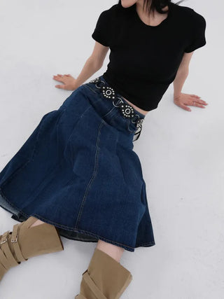Obelisk Bohemian Ring Leather Belt
